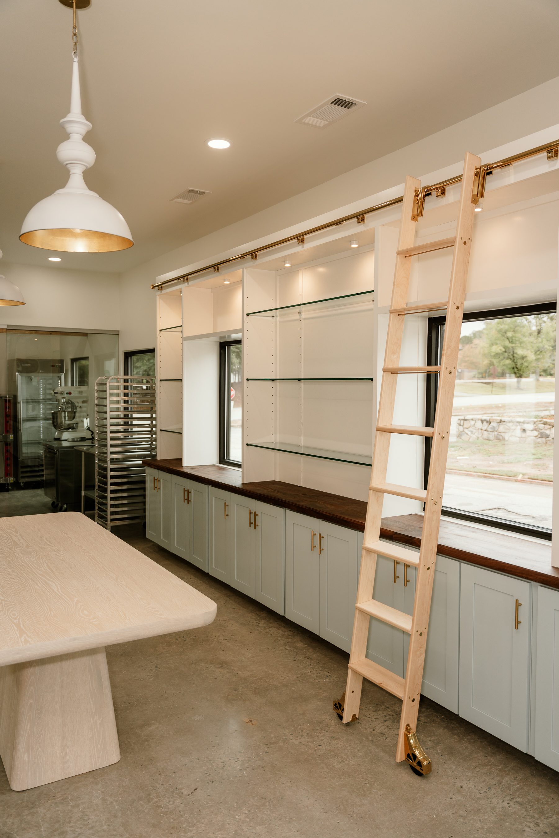 Interior - custom cabinetry and rolling ladder